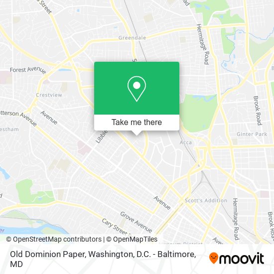 Old Dominion Paper map