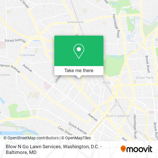 Mapa de Blow N Go Lawn Services