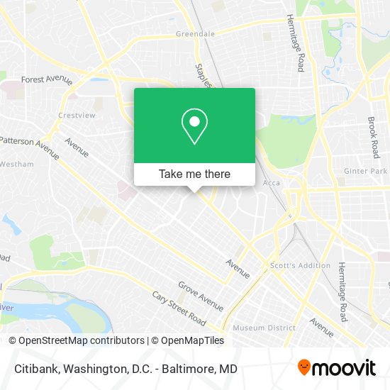 Citibank map