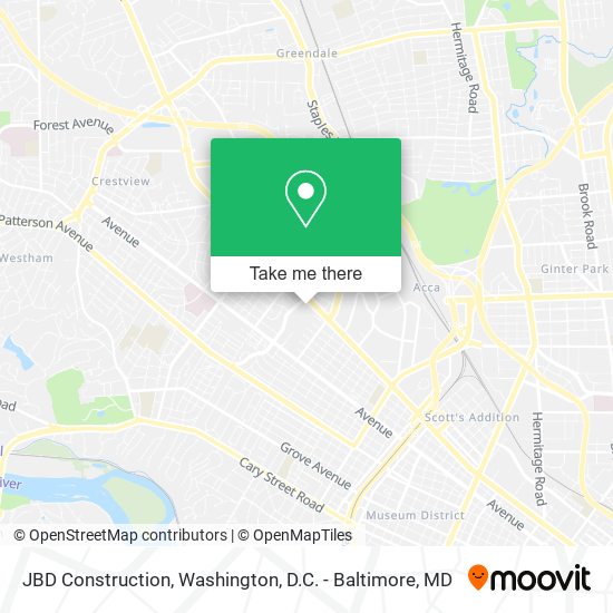JBD Construction map