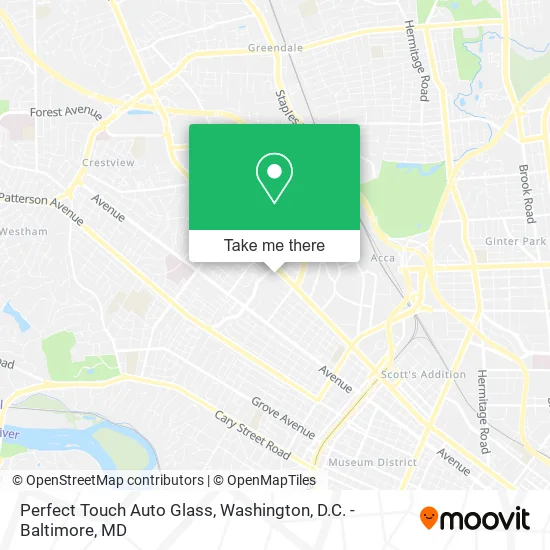 Perfect Touch Auto Glass map