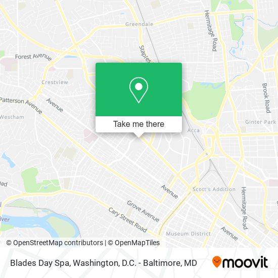 Blades Day Spa map