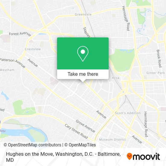 Hughes on the Move map