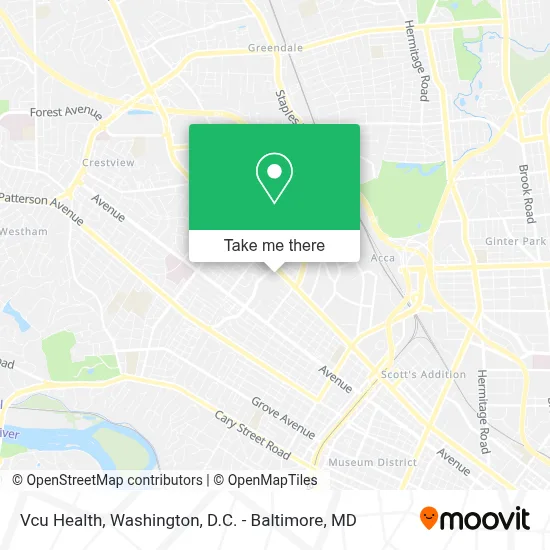 Vcu Health map