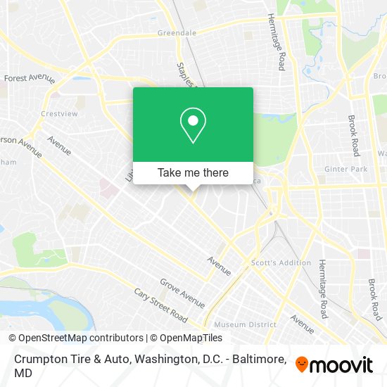 Crumpton Tire & Auto map