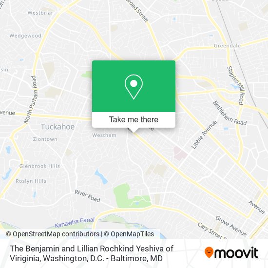 The Benjamin and Lillian Rochkind Yeshiva of Viriginia map
