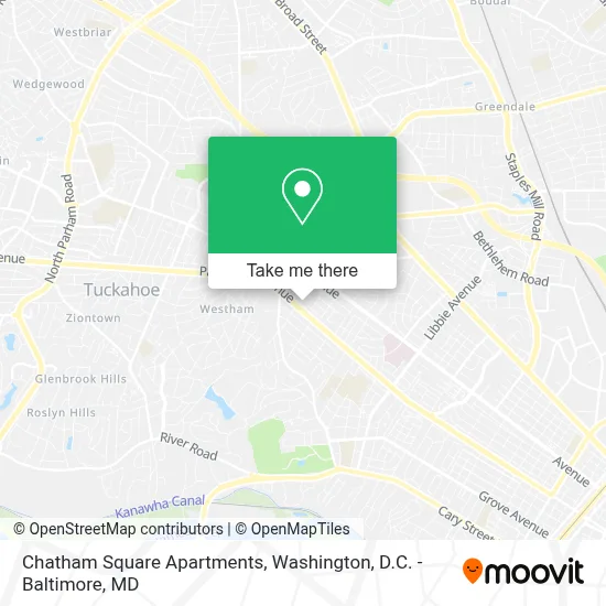 Chatham Square Apartments map