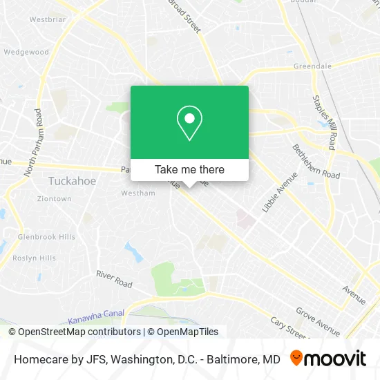 Homecare by JFS map