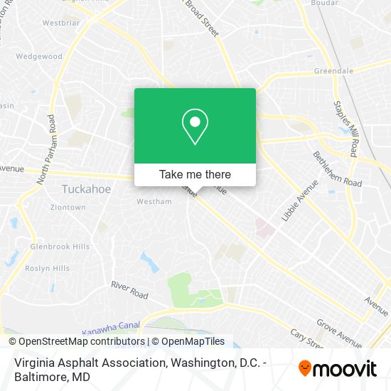 Mapa de Virginia Asphalt Association