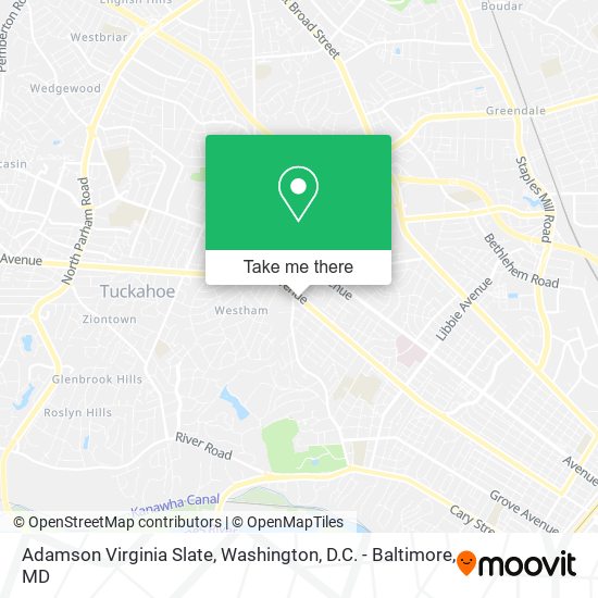 Adamson Virginia Slate map