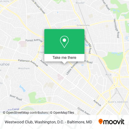 Westwood Club map