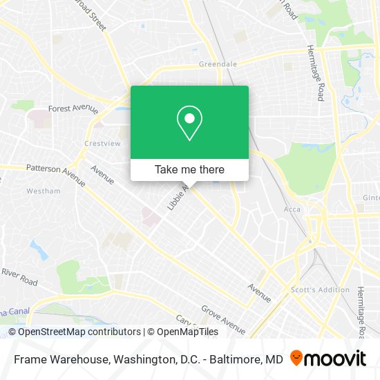 Frame Warehouse map
