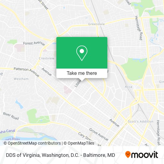 DDS of Virginia map