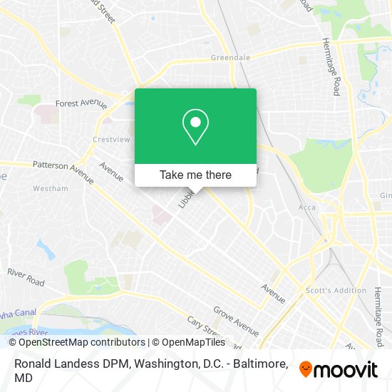 Ronald Landess DPM map