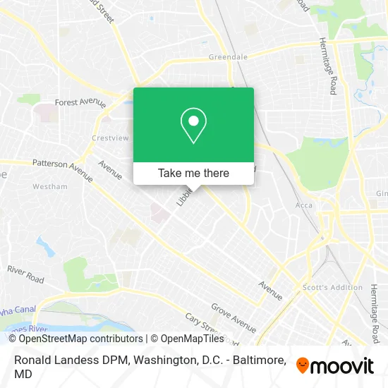 Ronald Landess DPM map