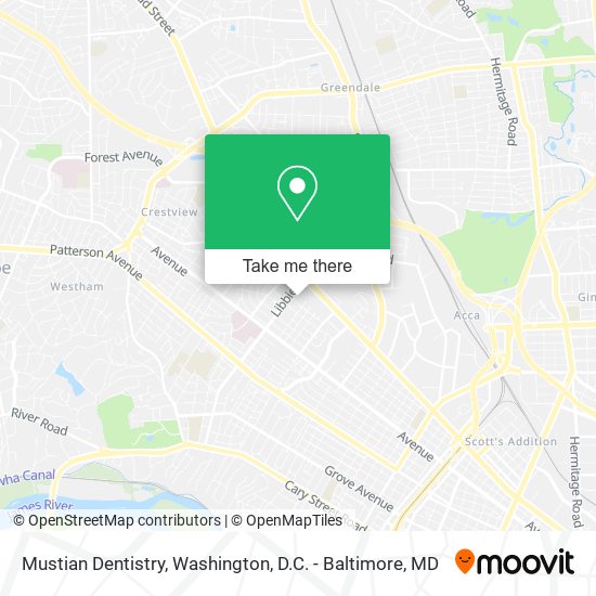 Mustian Dentistry map