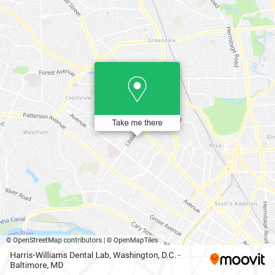 Harris-Williams Dental Lab map