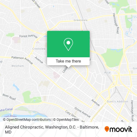 Aligned Chiropractic map