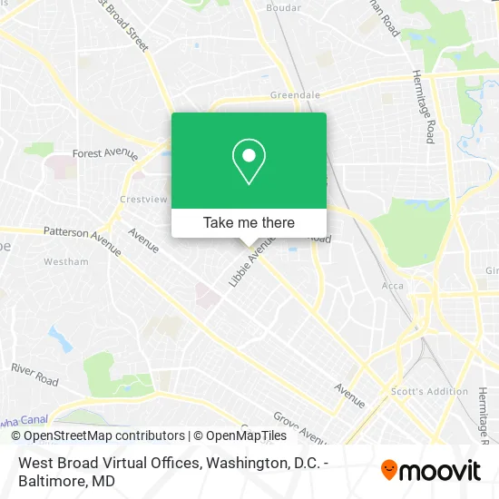 Mapa de West Broad Virtual Offices