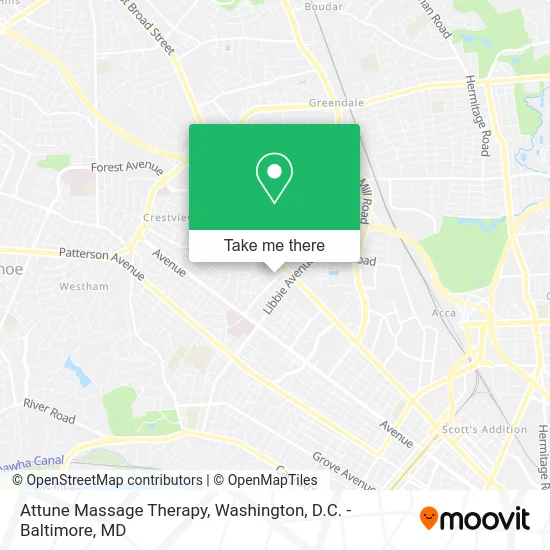 Attune Massage Therapy map