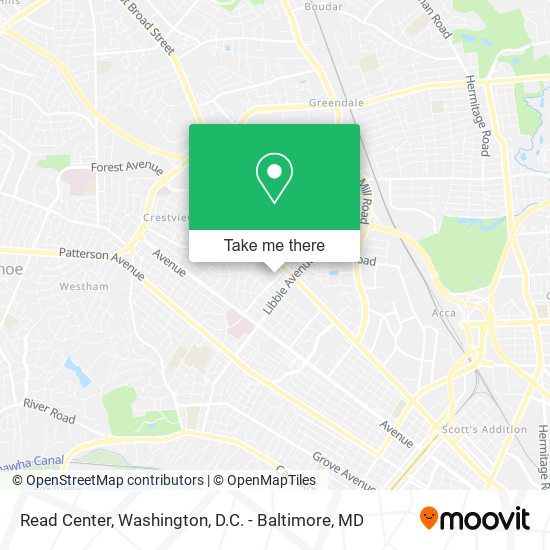 Read Center map