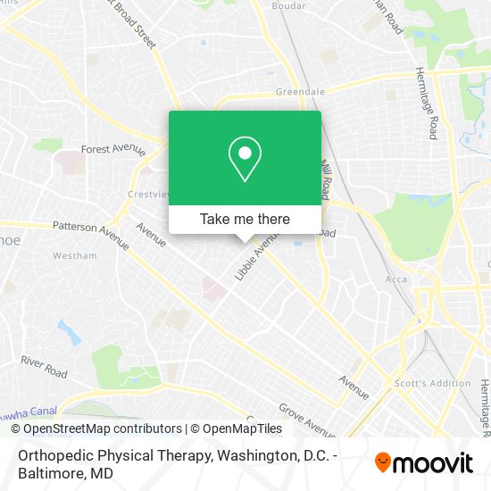 Orthopedic Physical Therapy map