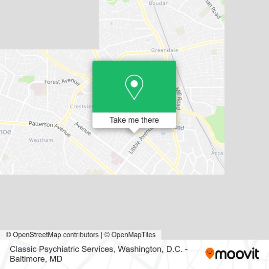 Mapa de Classic Psychiatric Services