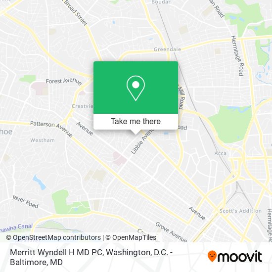Merritt Wyndell H MD PC map