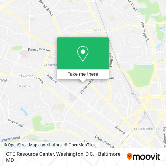 Mapa de CTE Resource Center