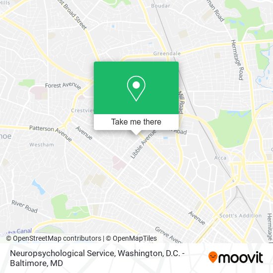 Neuropsychological Service map
