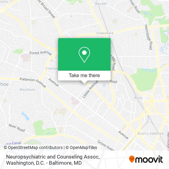 Neuropsychiatric and Counseling Assoc map