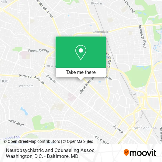 Mapa de Neuropsychiatric and Counseling Assoc