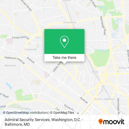 Mapa de Admiral Security Services
