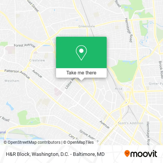 H&R Block map