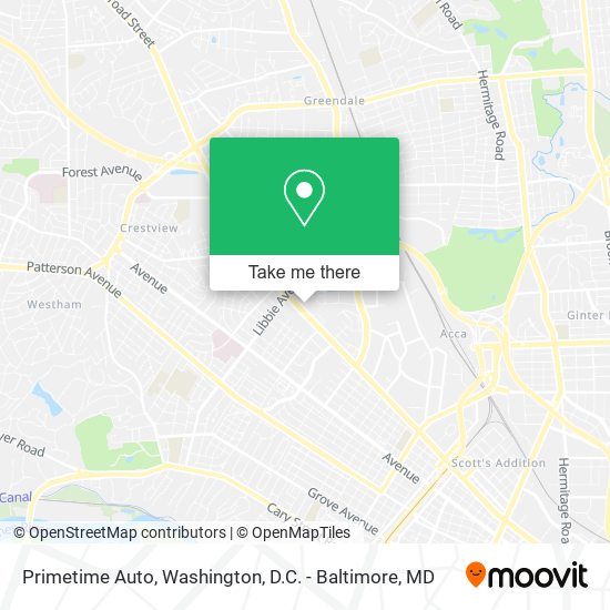 Primetime Auto map