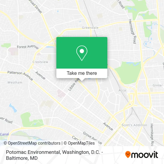 Potomac Environmental map