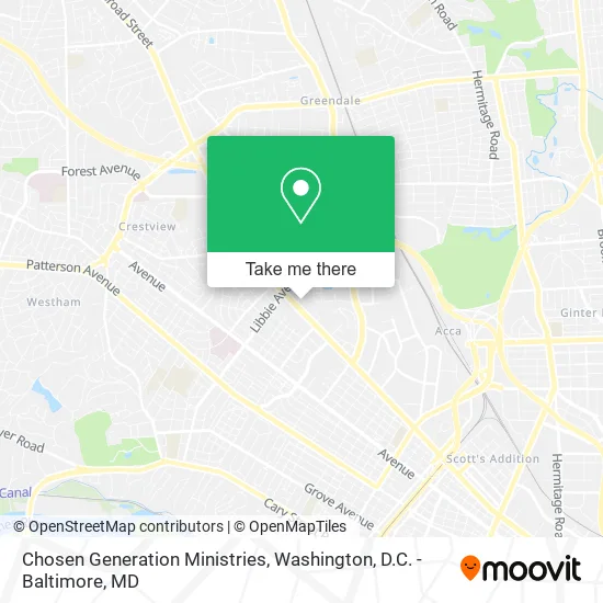 Chosen Generation Ministries map