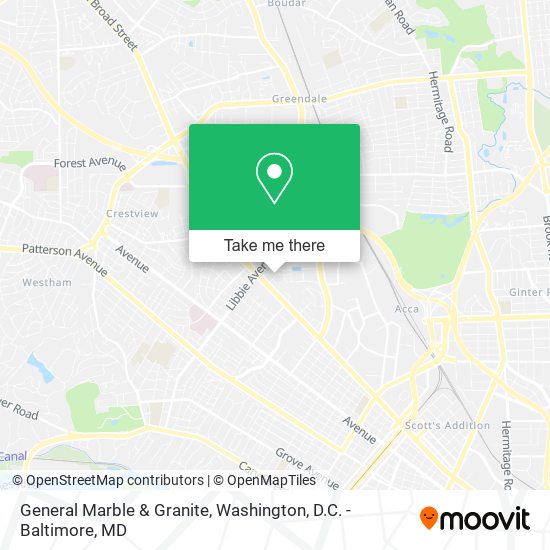 General Marble & Granite map