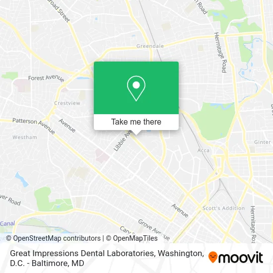 Great Impressions Dental Laboratories map