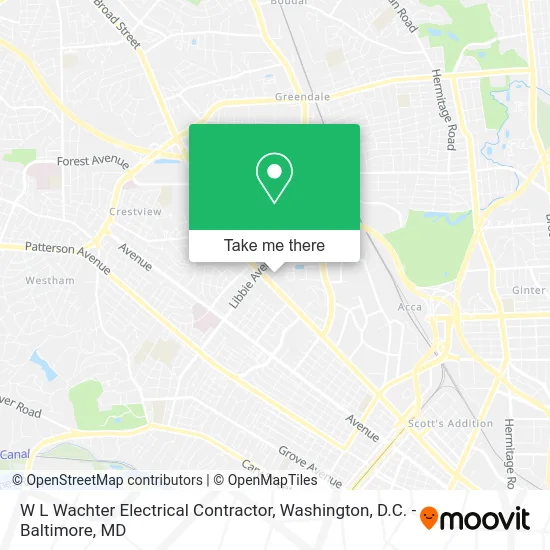 W L Wachter Electrical Contractor map