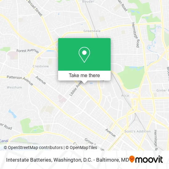 Interstate Batteries map