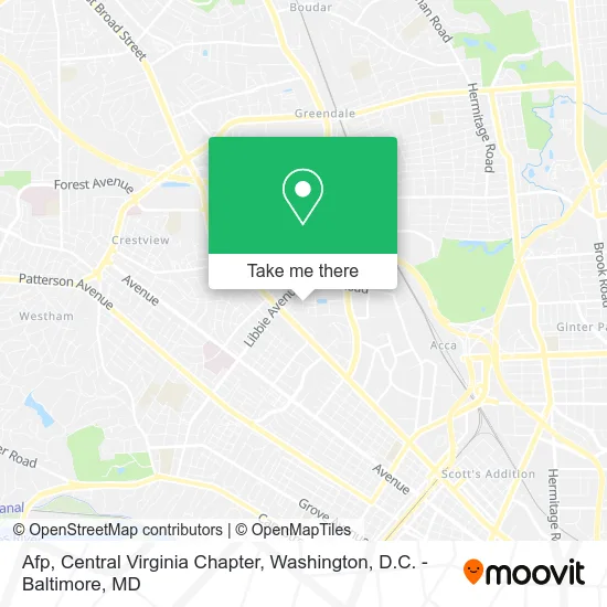 Afp, Central Virginia Chapter map