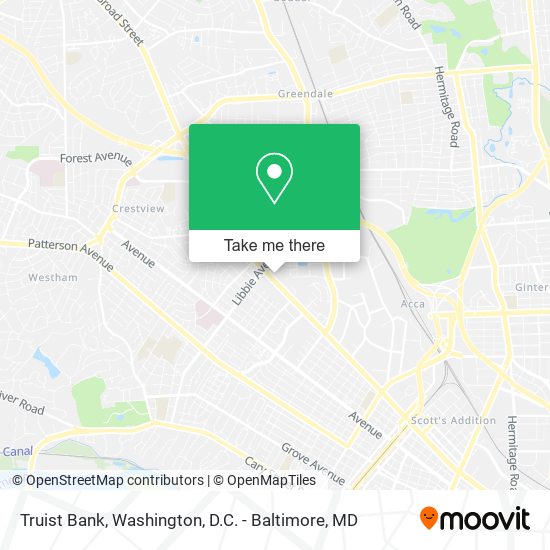 Truist Bank map
