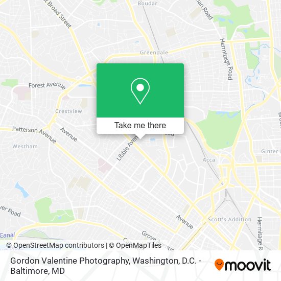 Gordon Valentine Photography map