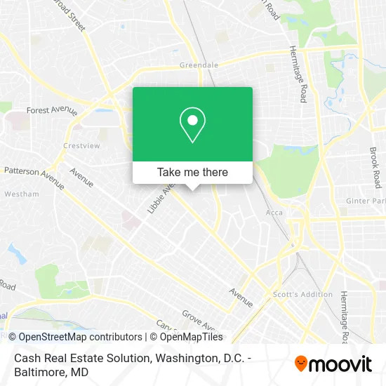 Cash Real Estate Solution map