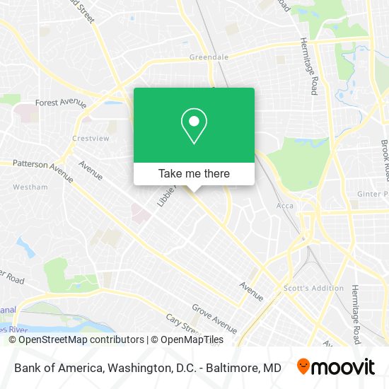 Bank of America map