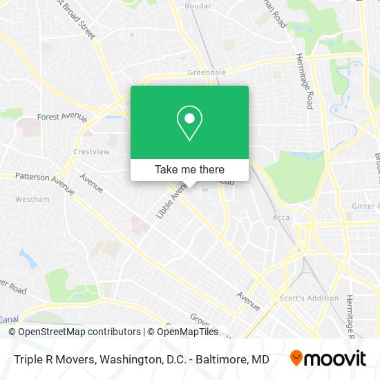 Triple R Movers map