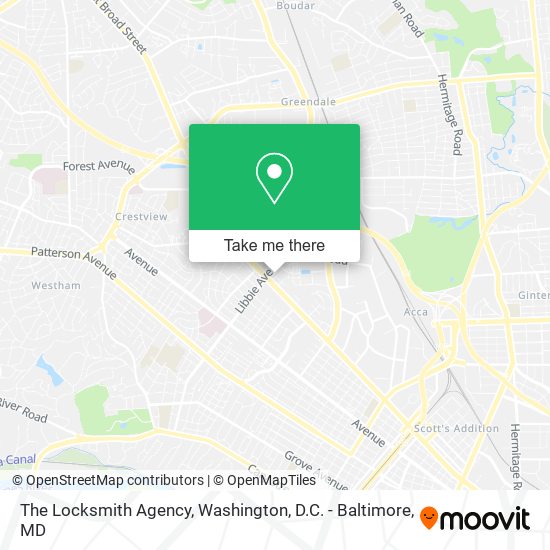 The Locksmith Agency map