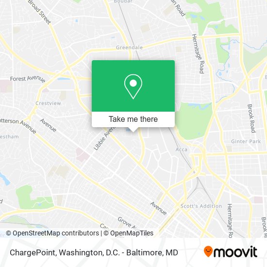 Mapa de ChargePoint