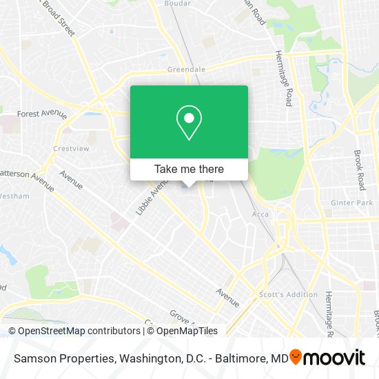 Samson Properties map